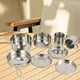 thumbnail image 1 of Juego de 8 utensilios de cocina DYNWAVEMX Acero inoxidable para acampar, 1 of 8