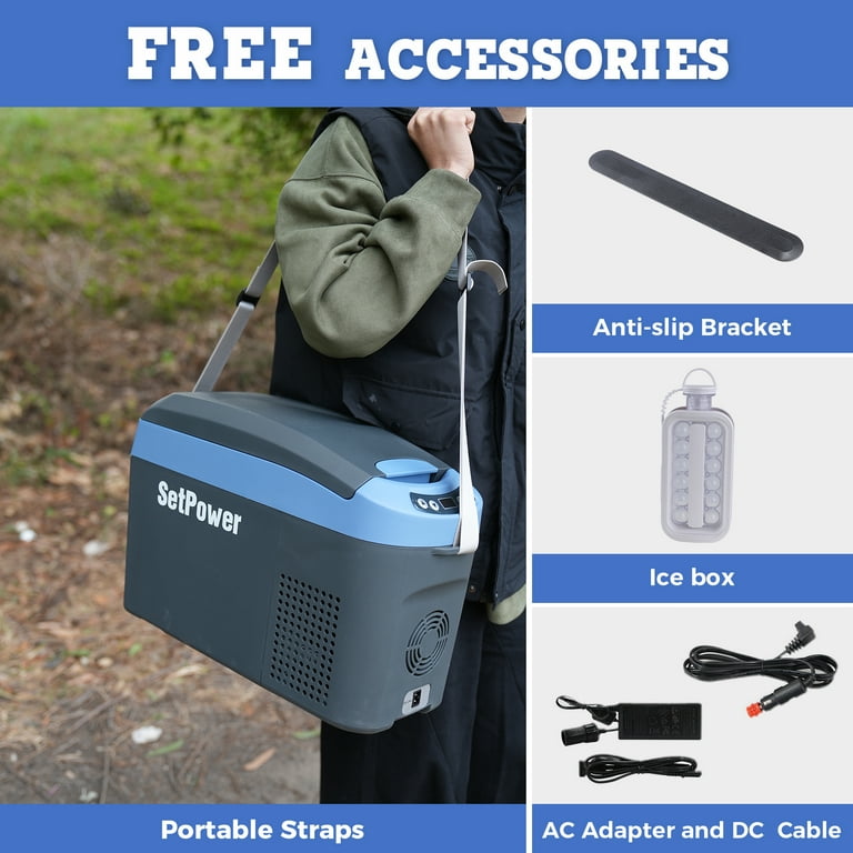 Mini Car Fridge Setpower 12V Refrigerator Portable Fridge Freezer