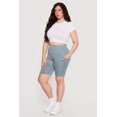 thumbnail image 2 of Women's Plus Size Cell Phone Pocket Biker Shorts, 2 of 4