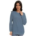 thumbnail image 4 of Women's Long Sleeve Knitted Crew Neck T-shirt, 4 of 6
