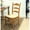 Brown, variant on Contemporary Home Living Ladder Back Woven Seat Dining Chair - 38" - Antique Black