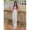 White Jeans Women‘s Spring and Autumn New High Waist Slimming Straight