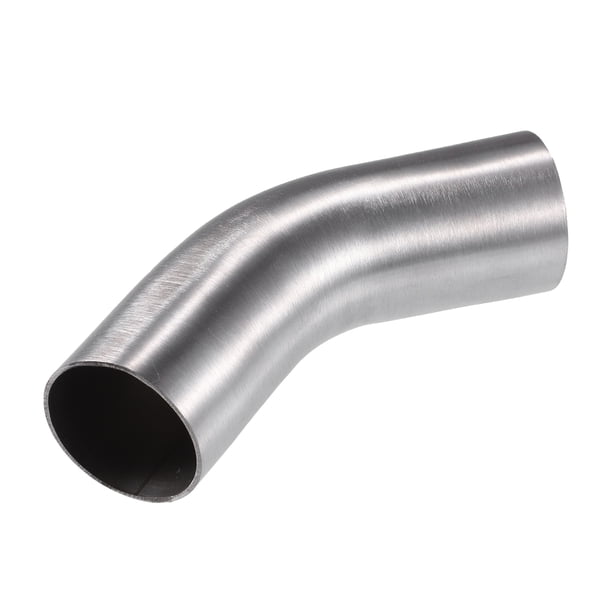1 Uds DE 1,75 Pulgadas 45 Grados SS304 Tubo de escape Codo