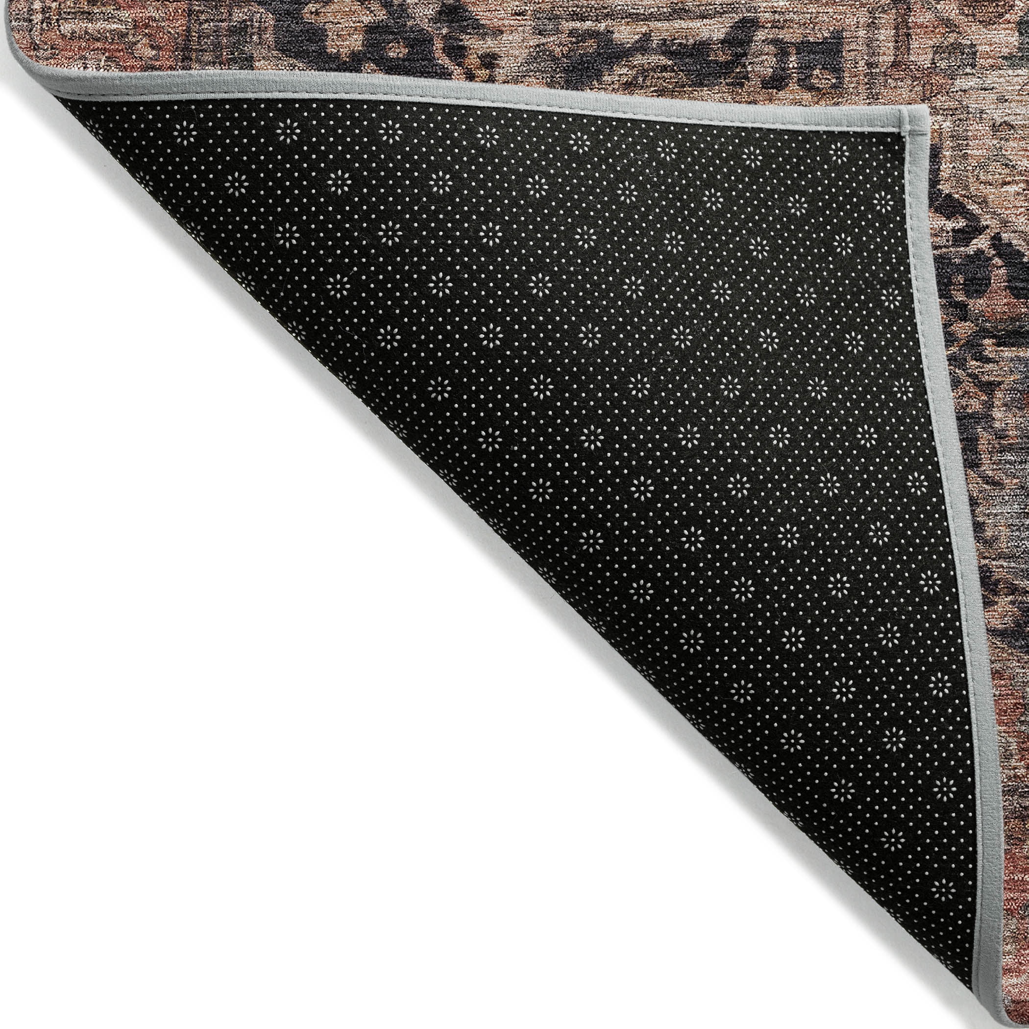 Addison Rugs Chantille Indoor/Outdoor Transitional Geometric, Abstract Charcoal Washable Runner Rug, 2'3" x 7'6"