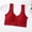 Red, variant on Hrsba Womens Push Up Bra Wireless Bras for Women Wirefree Bras Solid Color Front Closure Wide Straps No Underwire Lightly Lined Medium Support