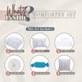 thumbnail image 5 of Mocassi 10-Piece Bed-in-a-Bag, Includes Bed Sheet with Double Sided Storage Pockets & Decorative Pillows, Multi-Ruffle Comforter, King, White, 5 of 5