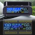 thumbnail image 4 of Sensor de presión de neumáticos del automóvil PSI / BARA Recargable pantalla digital Sistema de alarma de aire Portátil TPMS Temperatura con tuercas de llave Jumpingount VI009616-00B, 4 of 7