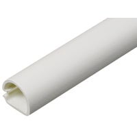 Cord Mate 5' White Plastic Channel Cord Cover Adhesive Backed, Each