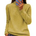 thumbnail image 2 of Ropa de mujer Amazon Independent Station Otoño e invierno Suéter de mujer Jersey de cuello alto de punto de diamante, 2 of 6