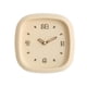 thumbnail image 2 of Reloj de pared moderno minimalista, silencioso, con adorno artístico, cuadrado, 25 cm, decorativo. Amarillo, 2 of 9