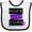 White and Black, variant on Inktastic Cystic Fibrosis Hope Love Cure Boys or Girls Baby Bib