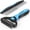 Blue, variant on Pet Grooming Combo - Blue Deshedding Brush with Metal Comb for Detangling and Dematting Long, Matted Fur on Cats and Dogs