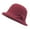 Burgundy, variant on Winter Fall Wool Knit Fashionable Cloche Hat 1920 Vintage Felt Beanie Cap Church Bucket Dress for Women Ladies Seniors Purple Free Size
