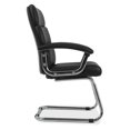 thumbnail image 3 of HON Traction Guest Chair with SofThread Leather, in Black (HVL102), 3 of 5