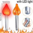 thumbnail image 2 of Inflatable LED Torch for Sports Events, PVC Flame Cheer Sticks for Kids Halloween Decoration Party Props, 2 of 5