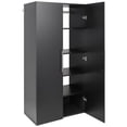 thumbnail image 2 of Prepac HangUps 36" Large Wooden Garage Storage Cabinet in Black, 2 of 14