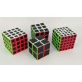 thumbnail image 1 of Juego de 4 piezas de cubos de rompecabezas con pegatinas de fibra de carbono de 2 x 2 x 2, 3 x 3 x 3, 4 x 4 x 4, 5 x 5 x 5, 1 of 2