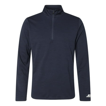 Russell Athletic - Russell Athletic Men's Striated Quarter-Zip Pullover ...
