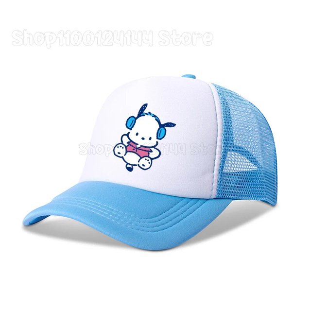 Sanrio-gorra de béisbol con estampado de Cinnamoroll para niño y niña, gorro transpirable de verano, gorra de red de hip hop, regalo de moda