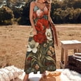 thumbnail image 2 of Boho Vintage Floral Sleeveless Dress for Women Clothing Female Women's Summer Skirt, 2 of 7