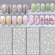 thumbnail image 1 of hojas de pegatinas de flores blancas para uñas, juego de pegatinas 3D para uñas, pegatinas autoadhesivas para uñas, pegatinas de tatuaje para decoración de uñas DIY JFHHH pequeña, 1 of 1