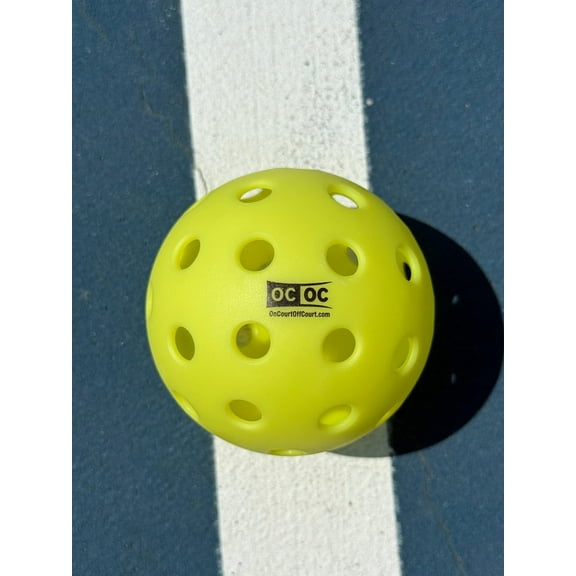 OnCourt OffCourt Pickleballs – 25 Outdoor Balls (Neon Yellow)