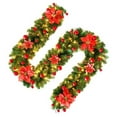 thumbnail image 3 of Worallymy Navidad Garland Ornamento PVC Artificial Rattan con luz LED Decoración de Navidad para el hogar Worallymy JD735807131, 3 of 3