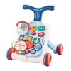 Ealing Sit-to-Stand Learning Walker, 2 in 1 Baby Walker, Early Educational Child Activity Center, Multifunctional Removable Play Panel,Baby Push Walkers (blue and white)