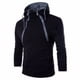 thumbnail image 2 of Sudadera con capucha para hombre, 2 cremalleras, color block, sudadera con capucha, jersey de otoño, negro, L sidaley AP002501-07, 2 of 6