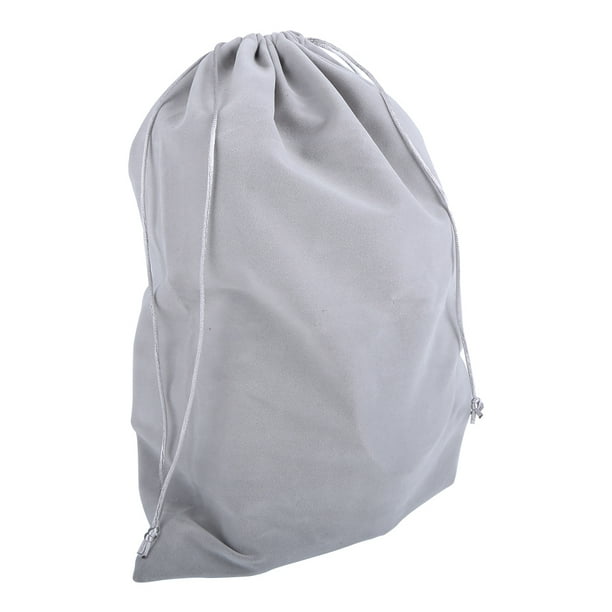 Bolsa de almacenamiento para auriculares con cordón de tela de terciopelo, bolsa antiarañazos para auriculares