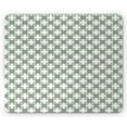 thumbnail image 1 of Abstract Mouse Pad, Continuous Nostalgic Flower Motifs Illustration Print on Plain Backdrop, Rectangle Non-Slip Rubber Mousepad, White and Sea Green, by Ambesonne, 1 of 2