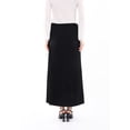 thumbnail image 4 of Women's Black Thin Pleated Maxi Skirt with Floral Belt, 4 of 7