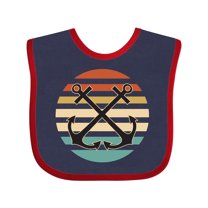 Inktastic Anchor Nautical Sailing Sunset Boys or Girls Baby Bib