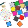 thumbnail image 1 of Creative Finger Painting Ink Pad 4x4cm Washable Water-Based Ink Pad for Kids DIY Rubber Stamp Gold Silver Red Yellow, 1 of 6