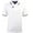 White, variant on Men's Striped Collar Polo (Small, Black)