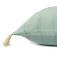 thumbnail image 5 of Ox Bay Sasha 18" x 18" Green Ultra-Soft Turkish Cotton Adult Decorative Throw Pillow, 5 of 7