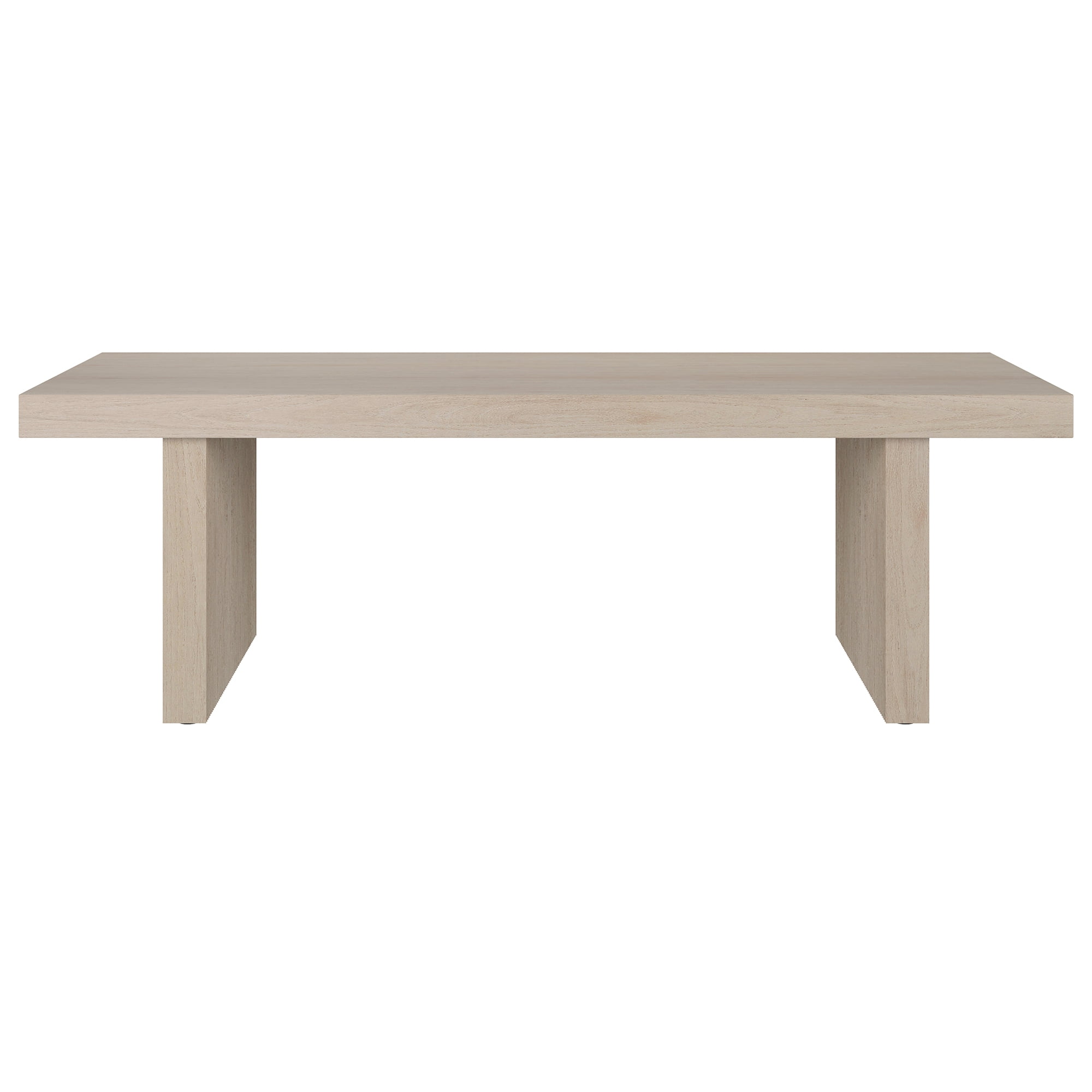 Evelyn&Zoe Modern/Contemporary 48" Wide Alder White Coffee Table