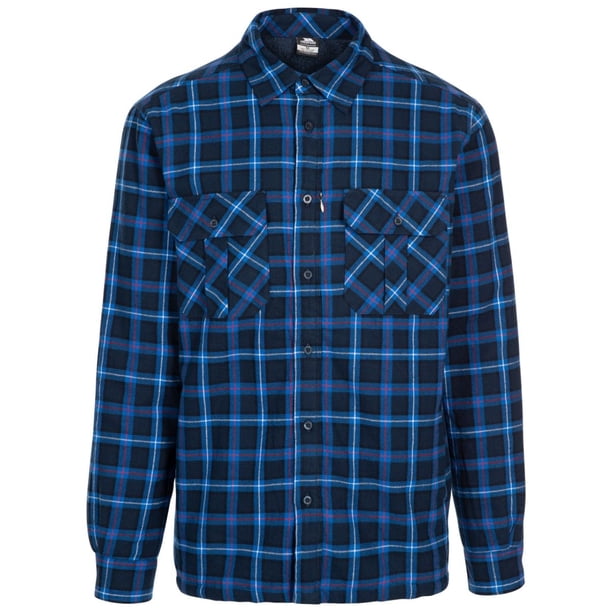 Trespass - Camisa Rapeseed Cuadro para Hombre (Azul Oscuro) Trespass UTTP4756_darkblue