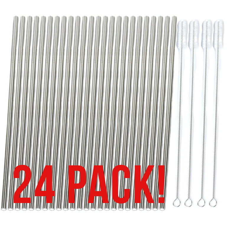 4 LONG Stainless Steel Straws fits 30 oz Yeti Tumbler Rambler Cups -  CocoStraw Brand Drinking Straw
