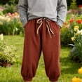 thumbnail image 2 of Generic Corduroy Sweatpants for Boys Girls Baggy Joggers Pants School Trousers/Drawstring Loose Fit Joggers Trouser, 2 of 4