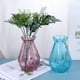 thumbnail image 2 of 2 jarrones de vidrio transparente, floreros artísticos de escritorio, modernos y elegantes, para el hogar (azul y morado), 2 of 7