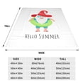 thumbnail image 3 of Pofeuu Hello Summer Gnome 2 Print Ultra-Soft Micro Fleece Blanket,for Bed Or Sofa,All Season Throw Blankets Flannel Blanket-60"x50", 3 of 7