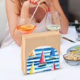 thumbnail image 3 of Yayeee Napkin Holder for Table Set of 2 Kitchen Paper Tissue Organization, Green Sailboats, 3 of 8