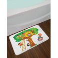 thumbnail image 2 of Kids Bath Mat, Cheerful Little Boys and Girl Playing in a Tree House Happy Childhood Friends Cartoon, Non-Slip Plush Mat Bathroom Kitchen Laundry Room Decor, 29.5 X 17.5 Inches, Multicolor, Ambesonne, 2 of 2