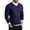 Navy Pullover for Men, variant on V-Neck Knit Sweater Men Casual Pullover For Fall And Winter Layering Gray XXXL
