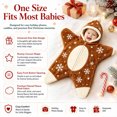 thumbnail image 2 of Christmas Baby Starfish Onesie, Warm Romper, Soft Hooded Bodysuit, Cozy Winter Jumpsuit Outfits for Boys Girls, 2 of 6
