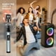 thumbnail image 3 of JYX Máquina de karaoke con 2 micrófonos inalámbricos para adultos, altavoz de fiesta Bluetooth grande de 8 pulgadas con potencia máxima de 500 W, sistema PA con luz de discoteca LED, ruedas giratorias, 3 of 5