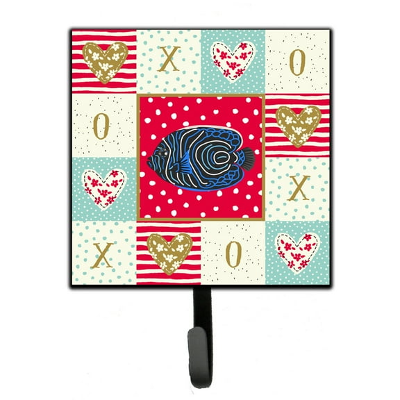 Carolines Treasures CK5469SH4 Emperor Angelfish Love Leash or Key Holder Red Single Hook multicolor