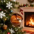 thumbnail image 4 of Adornos navideños Chopper de 10 cm con diseño de animales del bosque, para árbol de Navidad, regalo navideño, decoración colgante, decoración de jardín, decoración navideña y de Halloween., 4 of 9