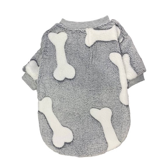 TELOLY Dog Clothes,Warm Protection Pet Pajamas,Comfortable Fit Snug Fit Dog Onesie,Grey,L
